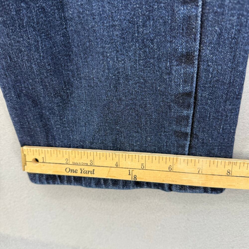 Lauren Jeans Co Women's Jeans 14P Dark Blue Logo Pocket Classic Straight - Picture 13 of 13